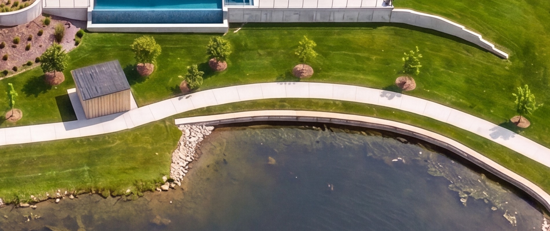 Municipal Walkway Through Waterfront Park on Picton Bay